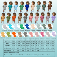 Set Pakaian Musim Panas Anak Unisex, Baju Anak Laki-laki Perempuan, Set Katun Pendek, Grosir, Set Musim Panas 2 Potong, Logo Custom