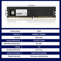 32GB DDR4 2666 RAM 16GB Price China 8GB Laptop 4GB Notebook 3200MHz Desktop Upgrade Memory Module