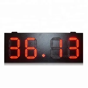 waterproof outdoor 8inch led digital red color gas price sign oil price led display petrol price led sign