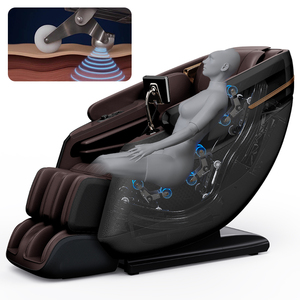 Professioneller Shiatsu-Massagesessel mit L-Track-Design, Fußrollen, Heizfunktion für die Taille, 4D-Massagen, Schwerelosigkeit und Bluetooth-System für den ganzen Körper - Product Image 4