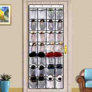 Organizador de Zapatos para Colgar en la Puerta con 28 Bolsillos y Ganchos Metálicos, Bolsas de Almacenamiento de Gran Capacidad para Sala de Estar, Venta al Por Mayor - Product Image 6