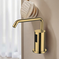 Distributeur de savon moussant à capteur automatique pour les mains en forme de robinet pour hôtel en métal