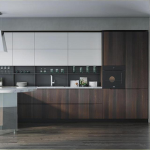Armadi da <span class=keywords><strong>cucina</strong></span> moderna della metà del secolo design elegante porta idraulica Lift sistema di soggiorno lacca acrilico trattamento superficiale cerniera - Product Image 5