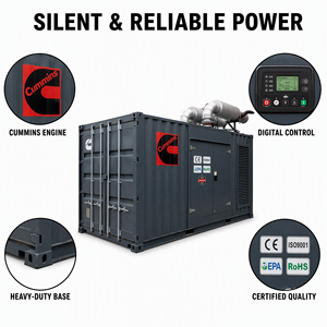 Generador Diésel EAC EPA CE SONCAP Cummins Perkins Weichai Yuchai Deutz SDEC 20kva 40kva 70kva 90kva 110kva Tipo Súper Silencioso - Product Image 2