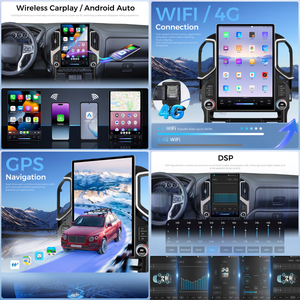 Podofo 15.6'' pour Chevrolet Silverado 1500/GMC <span class=keywords><strong>Sierra</strong></span> 1500 8 cœurs 4+64G Autoradio sans fil CarPlay/Android Auto GPS WiFi 4G ODM - Product Image 2