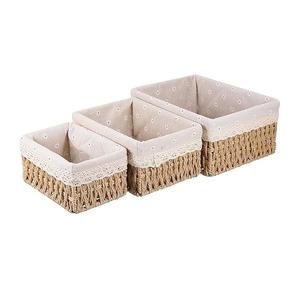 Panier de rangement décoratif en corde de coton avec couvercle, panier tissé à la main pour organiser les vêtements, les jouets, panier de rangement pour la décoration de la maison - Product Image 1