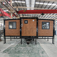 Maison conteneur préfabriquée en acier extensible JJM, design moderne, pour bureau, hôtel, utilisation portable, remorque de voyage pour ferme