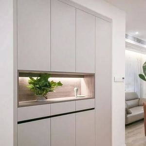 Mueble Zapatero Moderno con Asiento, Tamaño Personalizado, Material de Madera Maciza, Ecológico, para Sala de Estar o Villa - Product Image 1