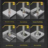 Zhizao Bang CNC Nose Milling Cutter Bar EMR/EMRW4R/EMRW5R/EMRW6R Pemotong Permukaan Datar Kasar Anti-Getaran 40CRMO 3-Flute Milling