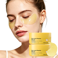 Patchs pour les yeux pour femmes, masque pour les yeux en hydrogel à la niacinamide, 30 paires, patchs pour les yeux à la vitamine B3 pour les cernes, soins de la peau coréens