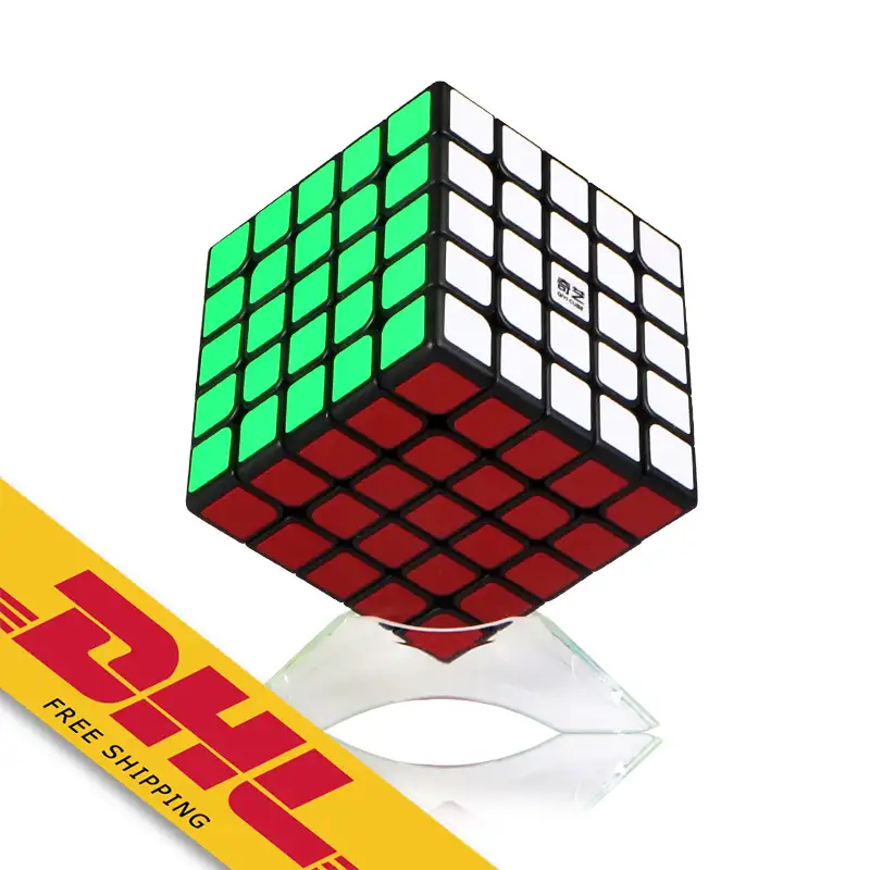 Qiyi Qizheng Cubo Magico 5x5 Sticker Cubo 5x5x5 Cubo Magico Cubic Anti-stress 5 da 5 Gioco Di Puzzle Cubo di Plastica Giocattoli Per I Bambini