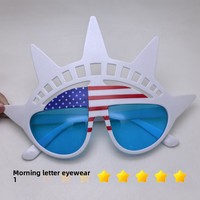 Lunettes de soleil décoratives amusantes en forme d'étoile pour le Jour de l'Indépendance des États-Unis, pour hommes et femmes, lunettes de soleil haut de gamme pour les fêtes