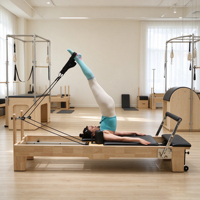 Reformer Pilates Commercial, Vente Directe Usine, Logo Personnalisé Disponible, Reformer Pilates Cadillac, Cadre en Bois, Machine de Pilates, Lit de Pilates pour le Renforcement Musculaire