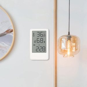 Nuevo reloj <span class=keywords><strong>despertador</strong></span> japonés para el hogar, higrómetro multifunción electrónico para interiores, Mini reloj electrónico - Product Image 6