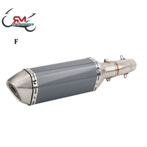 Système d'échappement de tuyau de Fiber de carbone de Style à enfiler silencieux avec DB Killer adapté pour Kawasaki <span class=keywords><strong>Ninja</strong></span> <span class=keywords><strong>400</strong></span> Z400 2018 2019 <span class=keywords><strong>2020</strong></span> - Product Image 5