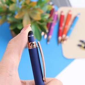 X909-1 Factory Press Rubber Ballpoint <b>Pen</b> With Print Logo Custom Metal Touch Advertising Gift Business Enterprise Promotion - Product Image 3