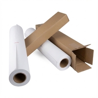 Rollo de Papel de Calco de 100g, Tamaño Personalizable, 24 Pulgadas 20 m, Tubo de 2 Pulgadas