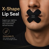 Patchs buccaux anti-ronflement en coton hypoallergénique en forme de X, certifiés CE, pour corriger la respiration par la bouche