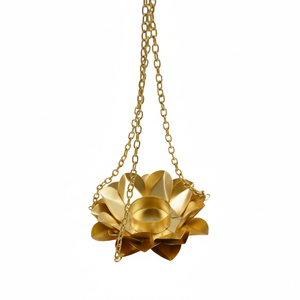 Decoración Festiva para el Hogar, Portavelas, Vajilla y para la Navidad, Portavelas con Acabado Plateado, Portavelas para Velas de Té - Product Image 1