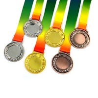 Vente en gros de médailles de sport scolaire en bronze Plaques protégées contre les UV Trophée en épi de blé Prix Honneurs Compétitions étudiantes Métal MDF Fer