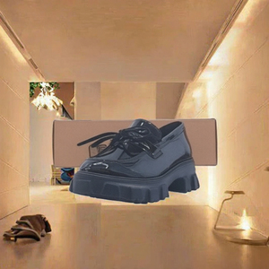 Mocasines de Plataforma de Cuero Genuino para Mujer, Zapatos Sin Cordones con Cordones, Color Sólido, Suela Gruesa, Calzado Casual de Oficina - Product Image 3
