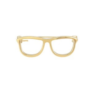 Mignon lunettes broche conception métallique stylisé aiguille corsage accessoire personnalité broche collier broche boucle anti-dérapante - Product Image 5