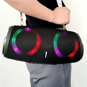 <span class=keywords><strong>Mini</strong></span> haut-parleur portable étanche 100W haute puissance avec micro intégré, lumières LED RGB, subwoofer sans fil pour extérieur - Product Image 1