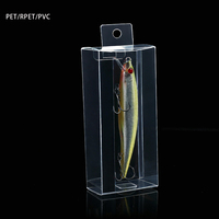 Scatola Trasparente in PET per Esche da Pesca, Confezione Blister Personalizzata Stampata, Espositore in Plastica Trasparente