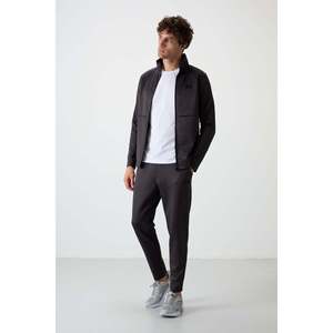 Ensemble de survêtement pour homme en tissu scuba anthracite Bran - 85199 - Anthracite/anthracite - Product Image 6