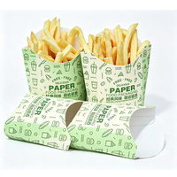 Boîtes alimentaires en papier couché personnalisées, emballages portables pour combo burger et frites, fabricant de contenants à emporter