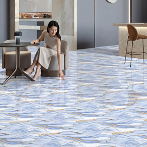 Azulejos de Porcelana para Recepción, Diseño Legend Crema Marble, 24x24 Pulgadas, Cerámica Brillante de 9mm, Colección Endless - Product Image 5