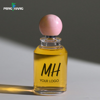 Emballage personnalisé en verre, flacon de parfum vide avec boîte, conteneur cosmétique pour parfum, logo imprimé en soie