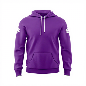 <b>Purple</b> Unisex Hoodie With White Sleeve Logo For NRL Fans Australia Papua New Guinea New Zealand - Product Image 1