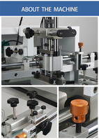 Imprimante à gobelets jetables à haute efficacité, machine d'impression à l'écran pour bouteilles, impression semi-automatique sur flacons en verre