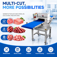 Machine à trancher la viande fraîche électrique industrielle réglable, fournisseur de machines automatiques pour couper le bœuf et le porc