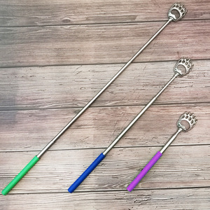 Stainless Steel Telescopic Bear Paw <b>Back</b> <b>Scratcher</b> With Colorful Handle For Household Use - Product Image 2