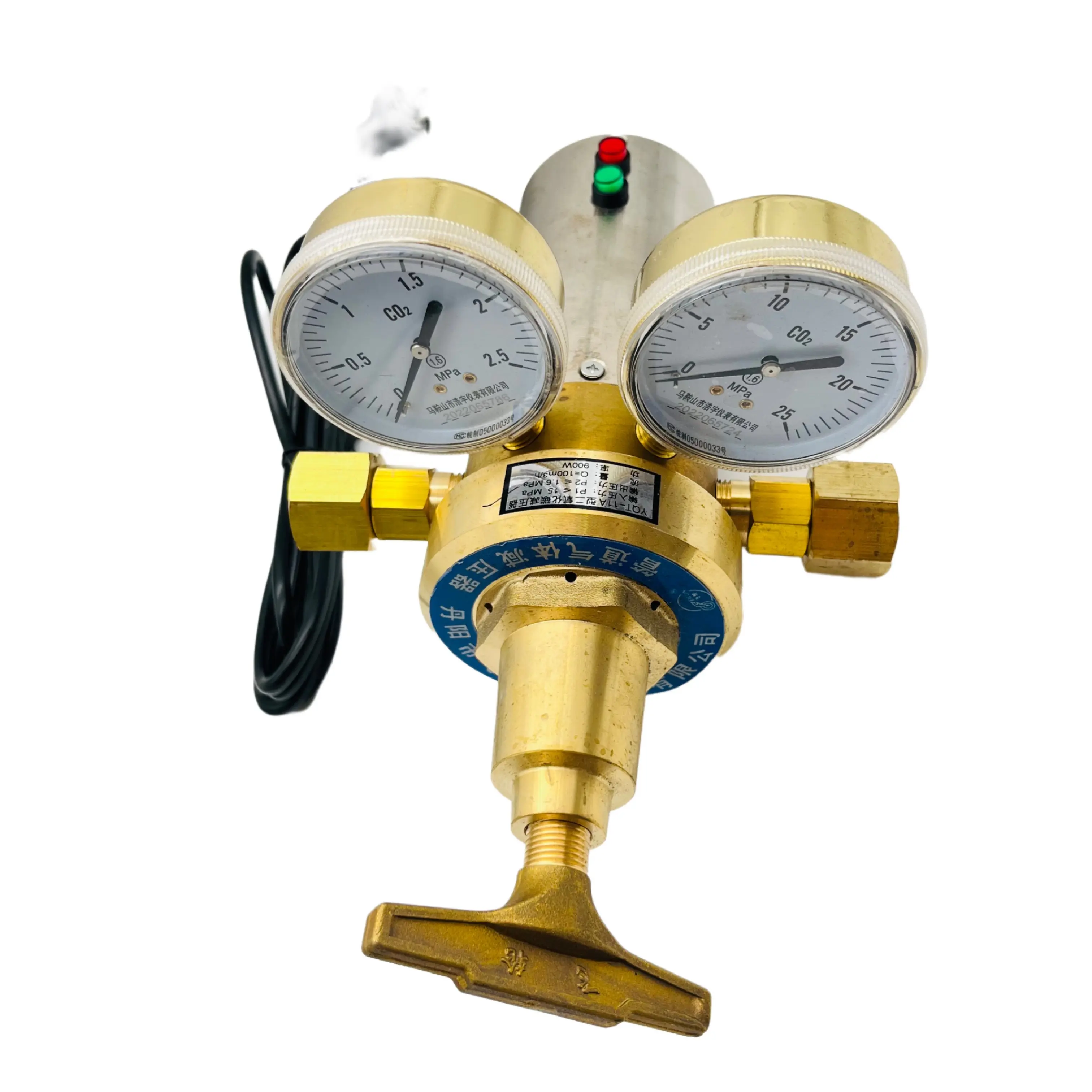 CO2 Regulators with Heater carbon dioxide Pressure Gauges Regulating For Welding Equipment