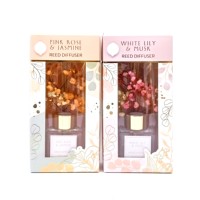 Verre de 50ml pour diffuseur de roseaux Décoration intérieure personnalisée Parfum floral de luxe écologique pour un parfum de maison durable