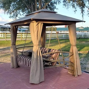 Patio esterno divano letto a dondolo esterno durevole letto a dondolo esterno uso generale Daybed <span class=keywords><strong>giardino</strong></span> Patio sedia a dondolo con baldacchino - Product Image 5