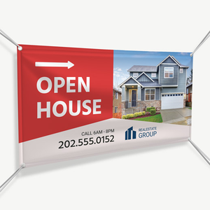 Banners Personalizados para Agentes Inmobiliarios, Impresión a Todo Color, Banner para Eventos, Negocios, Marketing Inmobiliario, Publicidad Exterior, Banner de Vinilo PVC - Product Image 1