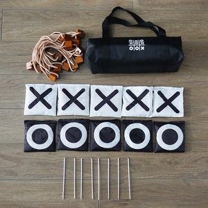 Jeu familial géant Tic Tac Toe de 90 cm, jeu de lancer de sacs de farine <span class=keywords><strong>en</strong></span> plein air, jeu géant <span class=keywords><strong>en</strong></span> <span class=keywords><strong>bois</strong></span> pour la cour, le jardin et le camping - Product Image 3
