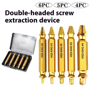 Tốc độ cao thép 4341 hai đầu thiết lập hai đầu bị hỏng chủ đề mượt vít extractor hiệu quả Bolt vít <span class=keywords><strong>Remover</strong></span> - Product Image 3