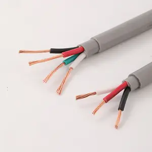Flexible 2-Core 3-Core 4-Core 5-Core Cable de alambre múltiple 1,5 Mm 2,5 Mm 4Mm 6Mm Cable flexible Pvc aislado y revestido Alambre