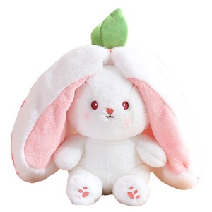 Cartoon Transformation Rabbit Fruit Doll peluche all'ingrosso divano cuscino ornamento ragazze che dormono accompagnamento - Product Image 1