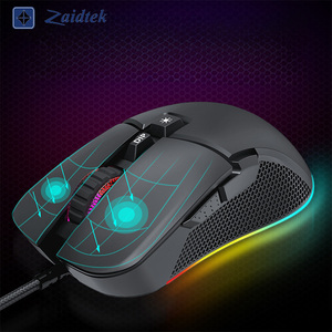 เมาส์เกมมิ่งแบบมีสาย USB 7200 DPI ออกแบบตามหลักสรีรศาสตร์ OEM/ODM ปรับแต่งไฟ RGB ได้ พร้อมโปรแกรมตั้งค่าไฟแบบ Marquee - Product Image 3