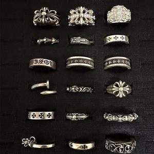 Bague croix style Chrome Hearts, version haute qualité, hip-hop punk, pour couple, homme et femme - Product Image 1