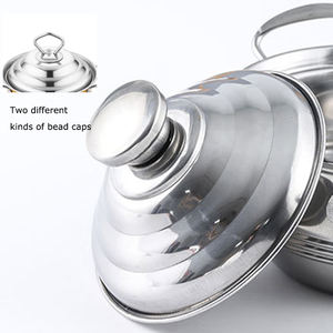 Ensemble de casseroles marocaines en acier inoxydable pour la cuisine, 3/4/5/6 pièces, avec poignée - Product Image 4