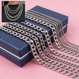 Nk स्टेनलेस स्टील चेन सिल्वर नेकलेस पेलेंट चेन पुरुषों स्वेटर श्रृंखला - Product Image 1
