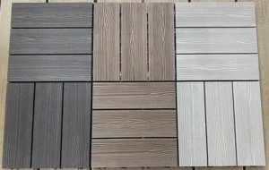 Trang trí sân thượng 3D nổi sàn gạch không thấm nước <span class=keywords><strong>WPC</strong></span> DIY <span class=keywords><strong>decking</strong></span> gạch <span class=keywords><strong>Composite</strong></span> gỗ bấm vào gạch XF-C055 - Product Image 5