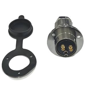 Conector de Aviación GX25DF25 M25 de 2-12 Pines, Aleación de Zinc, Niquelado, Contacto de Cobre Chapado en Oro - Product Image 1